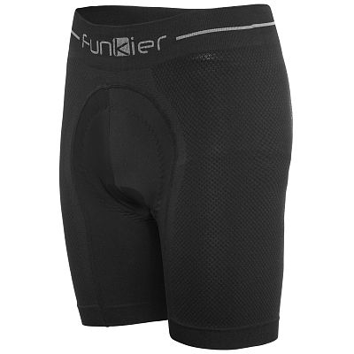 Превью  Велотрусы FUNKIERBIKE Sestriere Seamless-Tech Boxer Shorts Без лямок Чёрный
